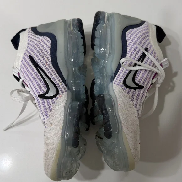 Nike Air VaporMax White Violet Frost Athletic Shoes | 4.5Y - Picture 6 of 9